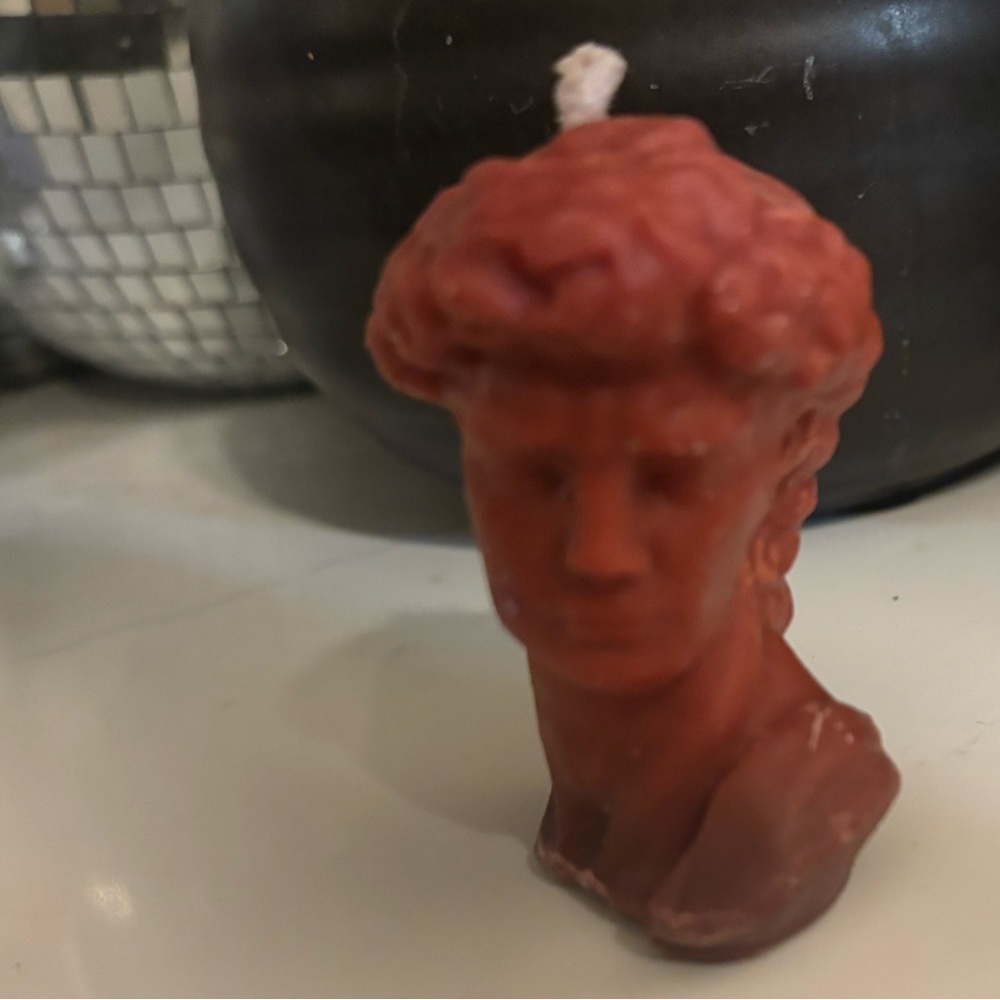 Statue of David candle